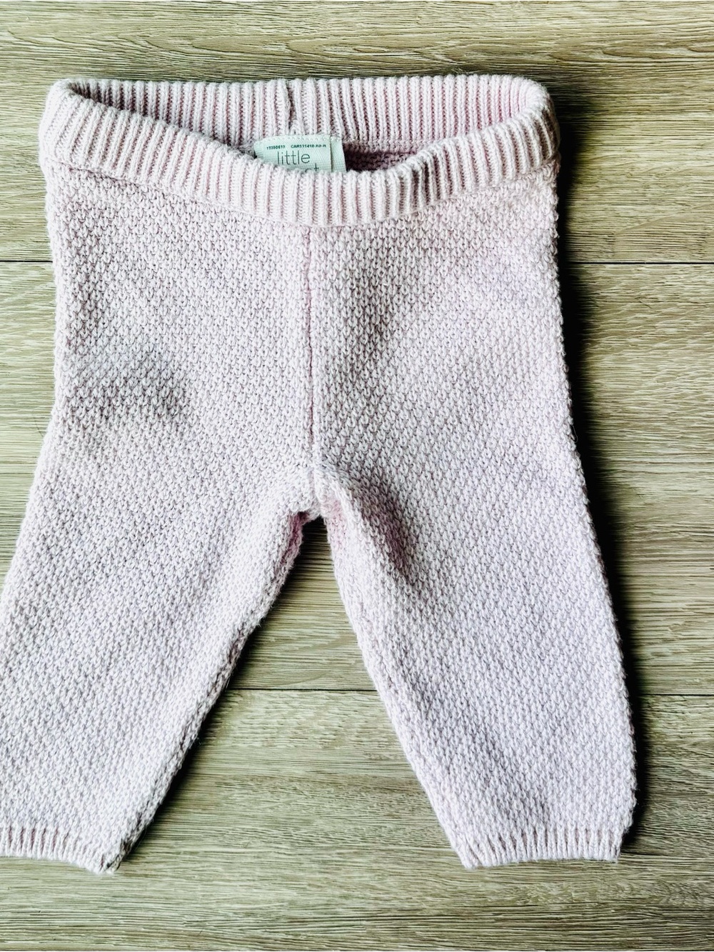 Carter's Little Planet Knit Baby Pants - Pale Pink